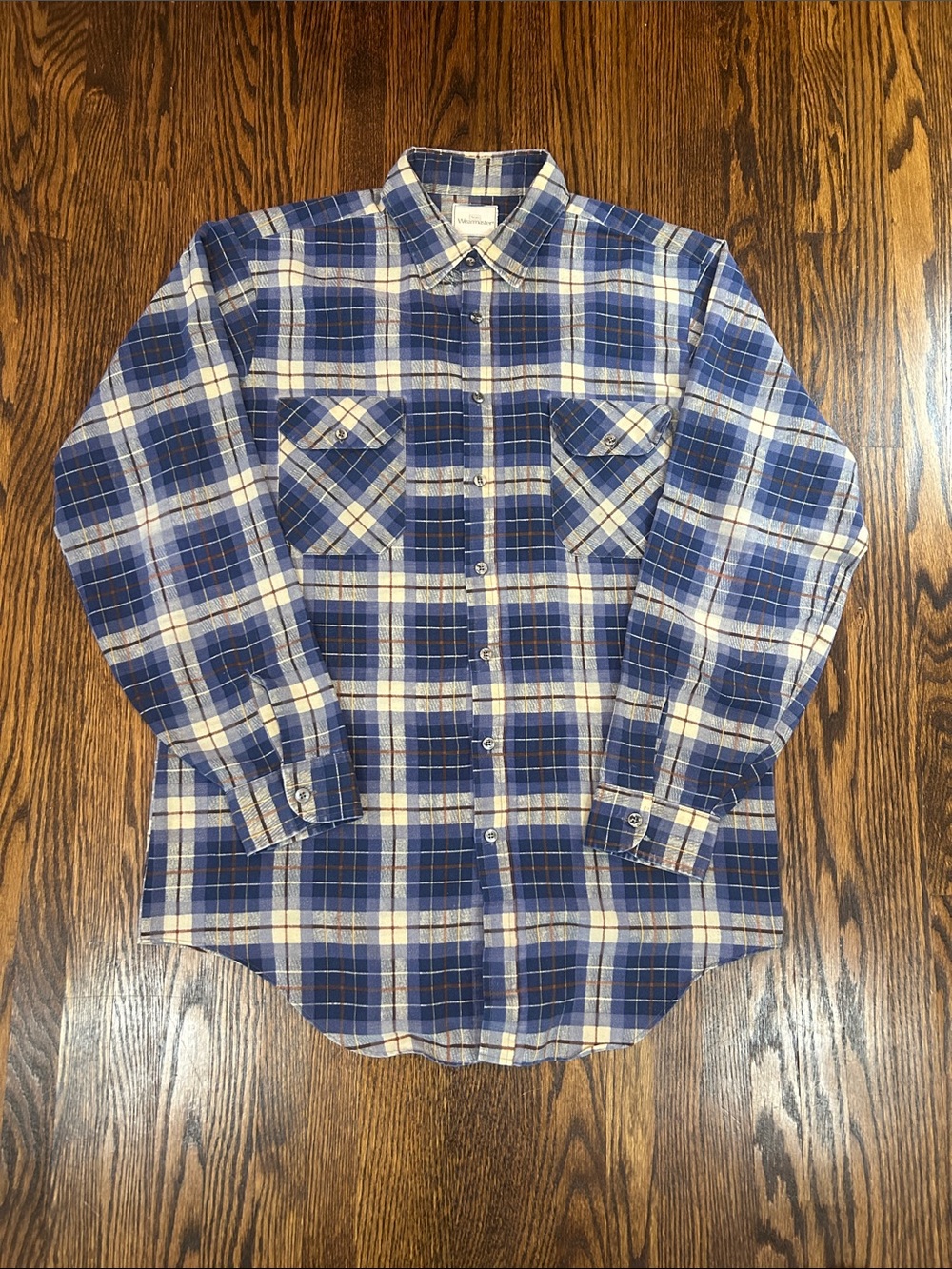 Vintage 80s Sears Plaid Flannel Shirt